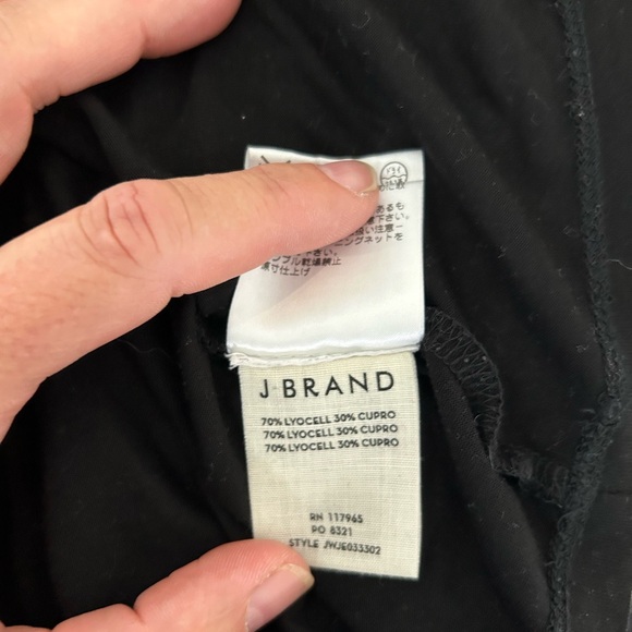 J Brand Black 3/4 Sleeve Top (Lyocell/Cupro Blend, Size S) - Picture 8 of 8